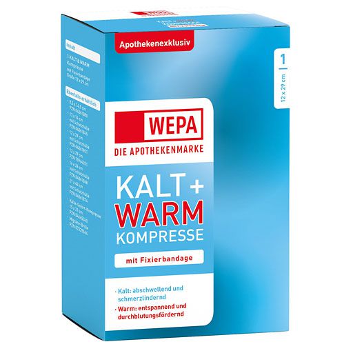 KALT-WARM Kompresse 12x29 cm mit Fixierband