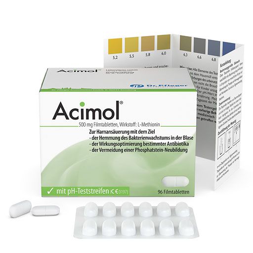 ACIMOL mit pH Teststreifen Filmtabletten