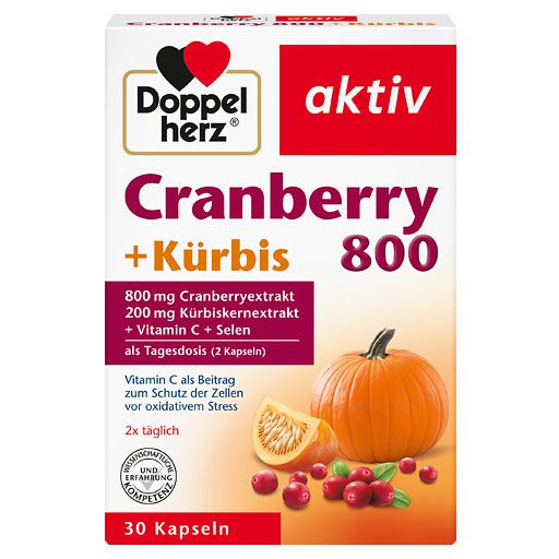 DOPPELHERZ Cranberry+Kürbis Kapseln