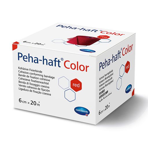 PEHA-HAFT Color Fixierb.latexfrei 6 cmx20 m rot