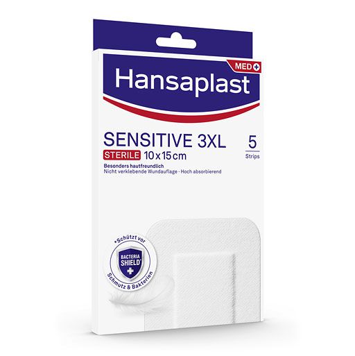 HANSAPLAST Sensitive Wundverband steril 10x15 cm